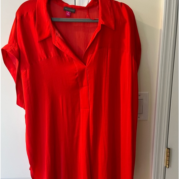 Vince Camuto red tunic 3x - Picture 2 of 6